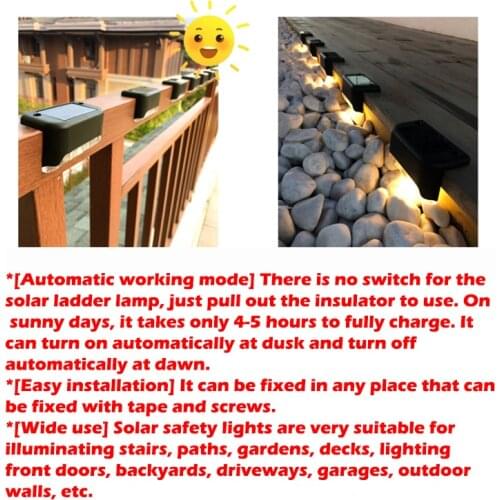 16PCS LED Decorative Light Deck Light Fence Light Solar Light Outdoor Garden Light Outdoor Street Light Stair Light Step Light