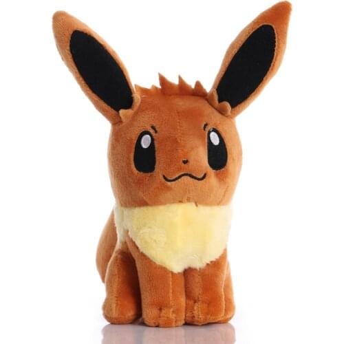 5pcs/lot 20cm Eevee Plush Toys Pokemon Eevee Plush Stuffed Toys Doll Soft Toy for Children Kids Gifts