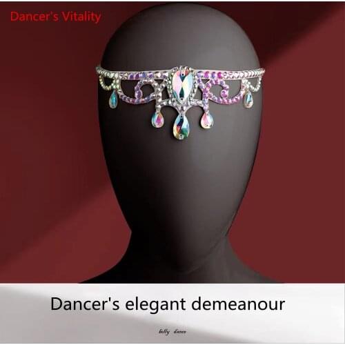 Belly dance accessoreis for women AB stones belly dancing head accessories Oriental Dance Jewellery