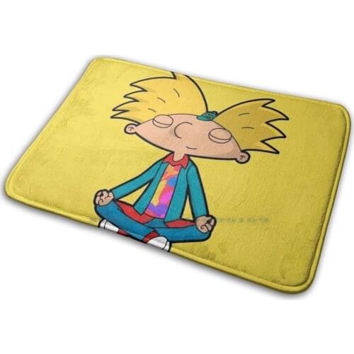 Arnold-Hey Mat Rug Carpet Anti-Slip Bedroom Entrance Door Mat Arnold Vintage Cartoons Arnold Gerald Helga Sunset Arms Phil