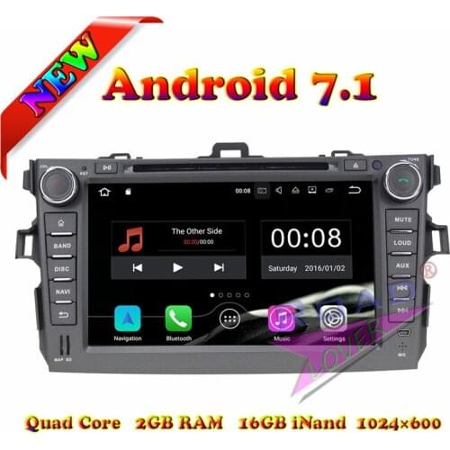 TOPNAVI 8Inch 2G+16GB Android 7.1 Car PC Head Unit DVD Player For Toyota Corolla 2006 2007 2008 2009 2010 2011 Stereo GPS Navi