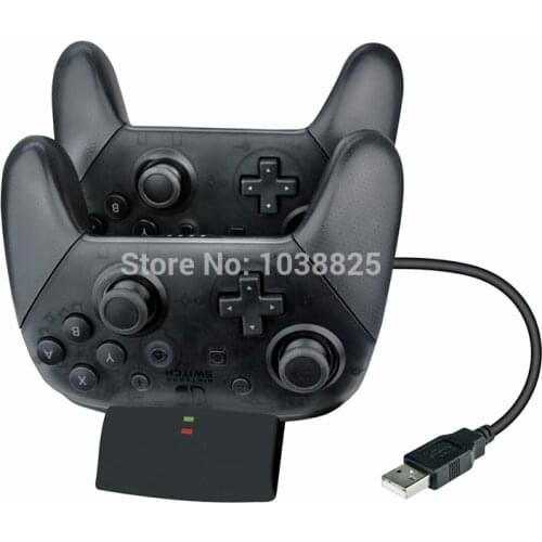 Wireless Pro Game Controller Charger for Nintendo Switch Charging Dock Stand Station for Switch Pro Controller with Indicator