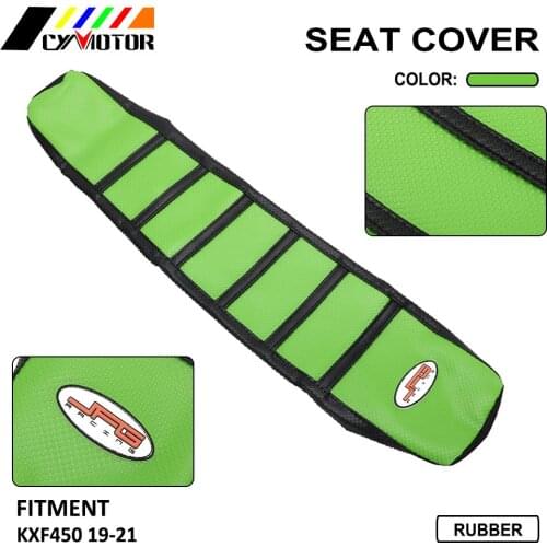 For Kawasaki KXF450 KX450F KXF KX 450 2019 2020 2021 Motorcycle Rubber Gripper Soft Seat Cover Dirt Pit Bike