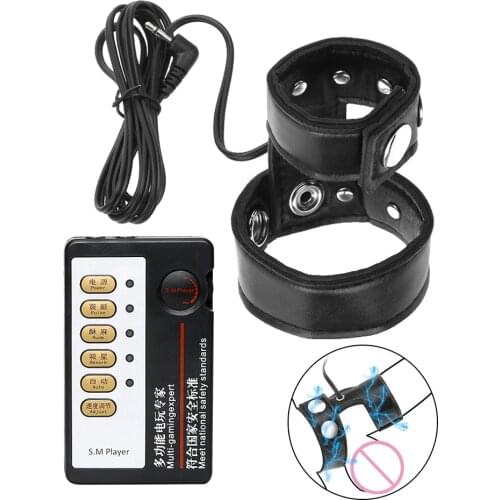 Electric Shock Belt Sex Toys For Men Cock Ring Penis Stapon Medical Machine Bondage Erotic Male Masturbator Adults Games Tools