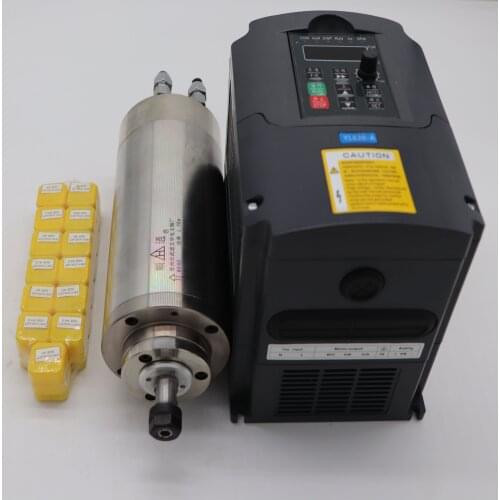 CNC milling spindle ER11 1.5KW water cooling spindle motor +1.5kw inverter+13 pieces ER11 collets