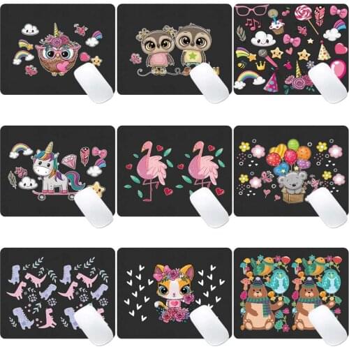 PU Leather Mouse-pad Gaming Laptop Mouse Pad Cute EVA Pattern Smooth Waterproof Durable Small Mouse Mat