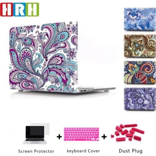 HRH Paisley Flower Laptop Body Shell Protective PC Case For Macbook Air 13 A1466 Case For Macbook air A1369 A2159 A2289 A2251