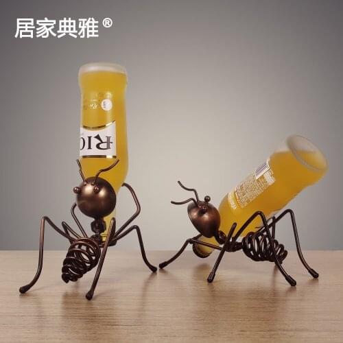 Creative Small Wine Rack Ant Wine Rack Beer Cocktail Decoration Living Room Dining Room Interior Decoration