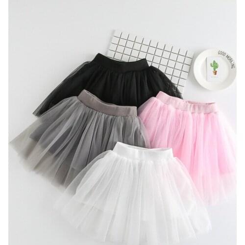 Girls summer Korean childrens short skirts girls net yarn princess skirt western style childrens skirts