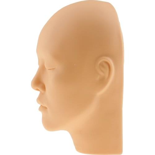 Face Lip Eyelash Makeup Practice Massage Training Mannequin Head Doll