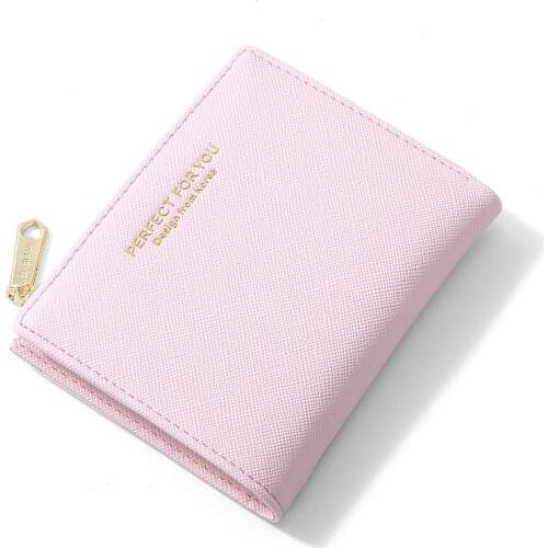 WEICHEN Mini Wallet Women With Zipper Coin Purse Card Holder Female Small Purses Synthetic Leather Ladies Carteira Portfel