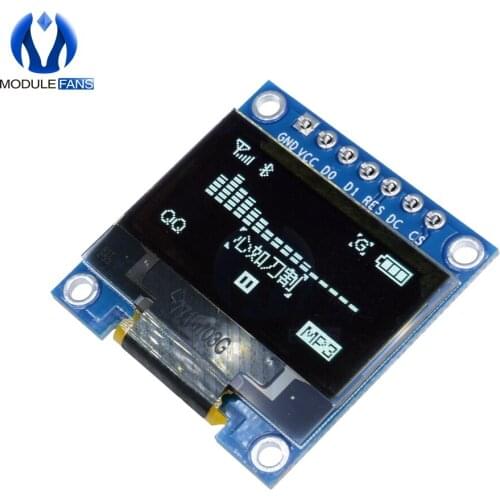 0.96" White 0.96 Inch OLED Module 128X64 OLED LCD LED Display Module For Arduino IIC I2C Communicate DC 3V-5V SPI Serial Module