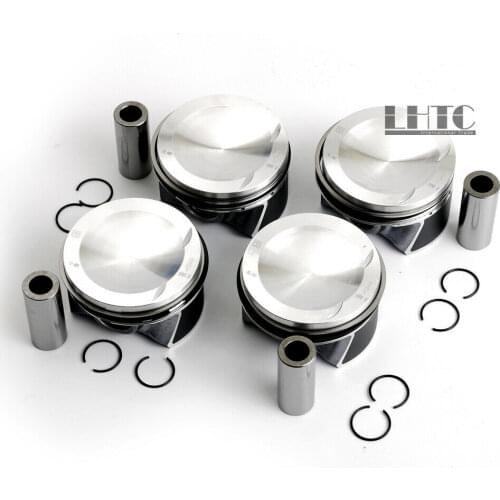 4x Made By MAHLE Pistons Rings Set Φ82.5mm / Φ22mm For VW Golf Scirocco R AUDI S1 S3 TTS 2.0 TSI TFSI CDLA CDLB CDLC CDLF CDLG