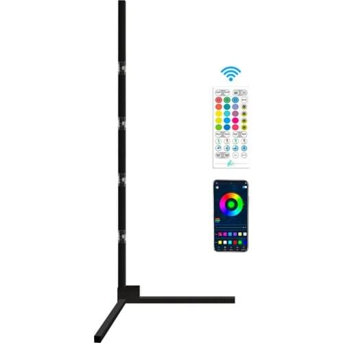 Dimmable Floor Lamp RGB LED Modern LED Corner Floor Lamp Bedroom Color Atmosphere Lighting Club Home Decor Lamp