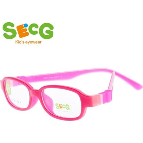 SECG Ultralight Soft Kids Frame Optical Glasses Frame Detachable Children Hyperopia Myopia Glasses Rubber Silicone Spectacles