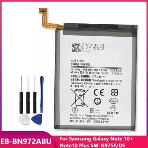 Original Phone Battery EB-BN972ABU For Samsung Galaxy Note 10+ Note10 Plus SM-N975F/DS Replacement Rechargable Batteries 4300mAh