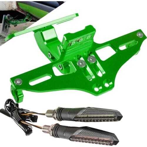 Motorcycle License Number Plate Licence Frame Holder Bracket for Kawasaki NINJA 125 EX250R Z125 VERSYS 1000 VULCAN /S 650cc Z300