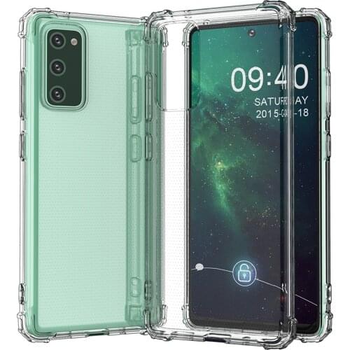 Full Protection Clear Soft TPU Case for Samsung Galaxy S20 FE A42 5G M31S M21 M31 A31 A41 A51 A71 Note 20 Ultra Anti-knock Cover