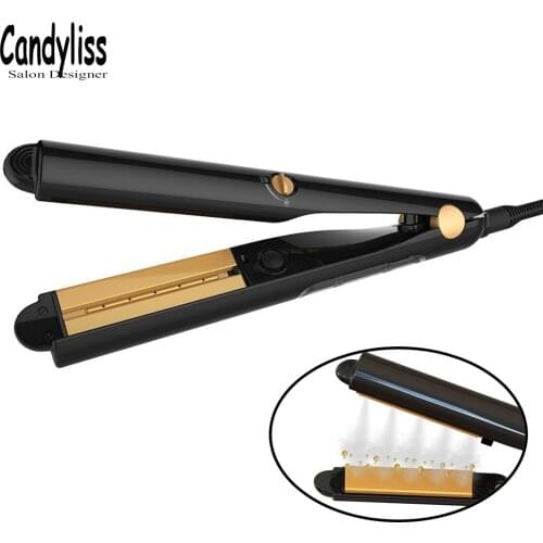 Professional Steam Hair Straightener Ceramic Vapo Straightening Iron Hair Iron Steamer Hair Styling Tool