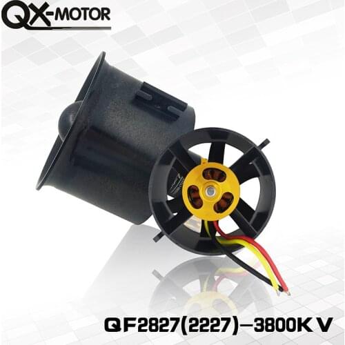 QX-Motor 30mm / 55mm / 64mm / 70mm / 90mm EDF Ducted Fan with Brushless Ducted Motor for RC Drone AirPlane Ducted Fan Plane