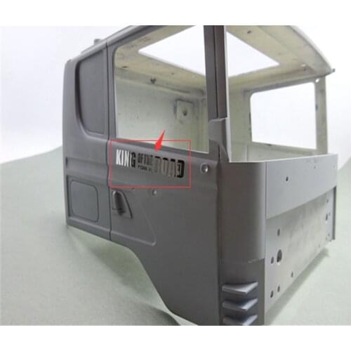 RC king of the road logo metal sticker / decals for tamiya 1/14th scale rc scania r620 56323 r730 r470 tractor trailer truck