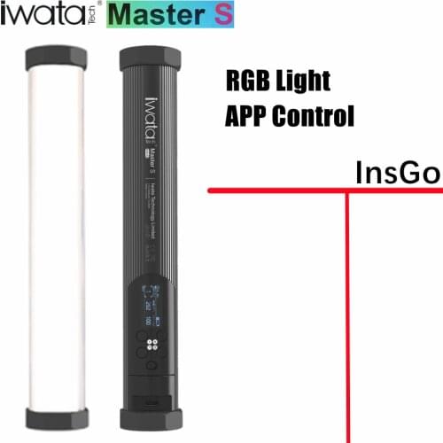 IWATA Master S Handheld RGB LED Light Tube Pavotube Photography Lamp with APP Control Multiple Scenes Video Soft Lighting