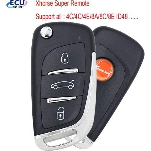 Xhorse Super Remote Key 3 Buttons DS Style For VVDI Tool VVDI Mini Key Tool, VVDI2 Supermodel Machine