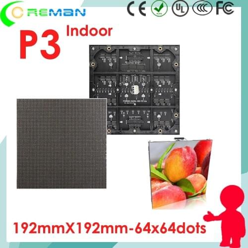 Ali express ru p3 rgb led module / p3 smd indoor led module led rental display screen full color video wall HD xxx p2 p2.5 p4 p5