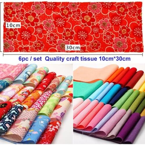 Japanese Style Tissue Fabric Tissue Patch Printed Crepe Cotton Retro Kimono Craft DIY Decoration Patchwork Tilda Cloth