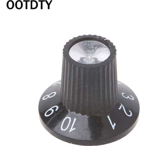 OOTDTY Knob Button Guitar Amplifier AMP Volume Tone Control Knob Skirted Aluminum For FD Parts