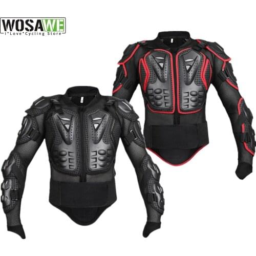 Cycling Jacket Motorcycle Hard Armor Jacket Full Body Protector Riding Protective Gear Chest Shoulder Protection