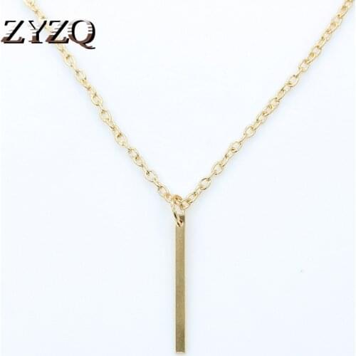 ZYZQ Romantic Simple Necklace For Women Simple Korean Style Personality Cool Accessories Wholesale Lots&Bulk Necklaces Trendy