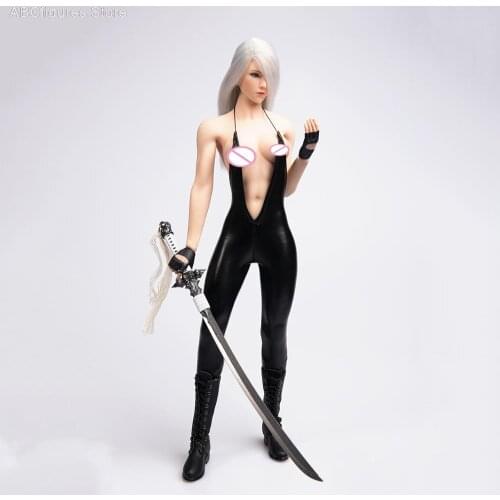 1/6 V Pants Sexy Female Tight Combat Sling Clothes Fit 12'' Muscle Figure Body TYM044