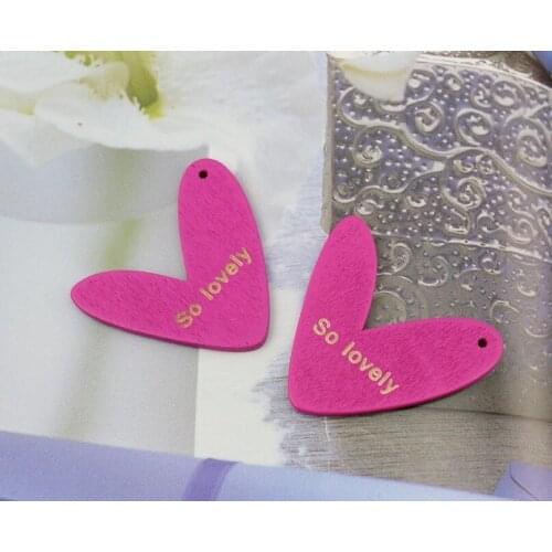 120pcs Large hot pink lovely heart wooden Cabochons Pendants for statement diy jewelry ,scrapbook,bags,crafts