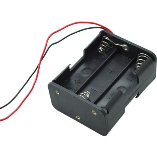 20PC Lab Home DIY Experiment Test 6 AA Battery 1.5V Storage Holder Box Case&Lead