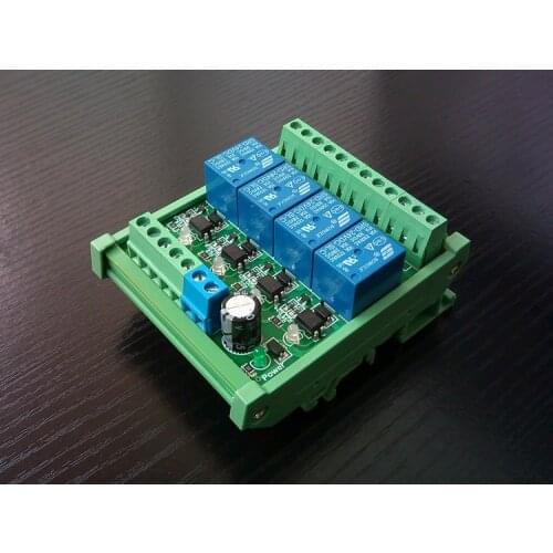 4 Way Photoelectric Isolation Relay Module Control Board Driver Board MCU 5V 12V 24V
