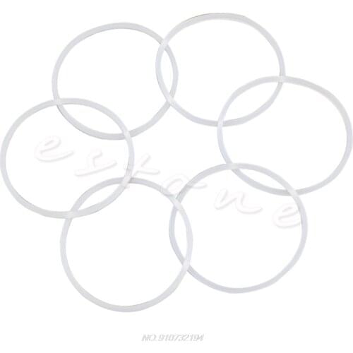 6Pcs New Replacement Gaskets Rubber Seal Ring for magic bullet Flat/Cross Blade N23 20 Dropshipping