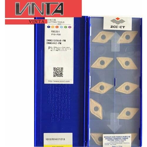 Free shipping 10pcs/lot YBC251 YBC151 YBC152 DNMG150408-PM CNC Carbide Turning Insert Milling Blade Cast Iron