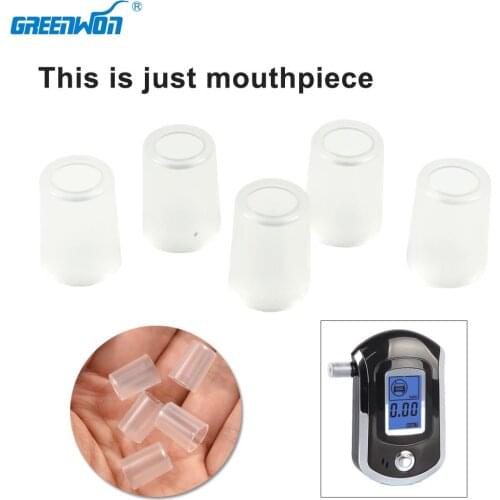 50pcs/lot Digital Breath Alcohol Tester Breathalyzer Mouthpieces Blowing Nozzle for AT6000 Alcohol Tester Mouthpieces