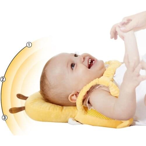 Cute Baby Infant Toddler Newborn Head Back Protector Safety Pad Harness Headgear Cartoon Baby Head Protection Pad Cute Wings