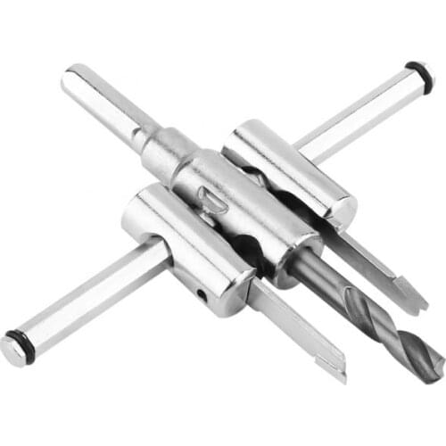 30-120mm Adjustable Silver Circle Hole Saw Drill Bit Set Circle Hole Drill Bit Alloy Steel DIY Woodworking Tool New Arrival