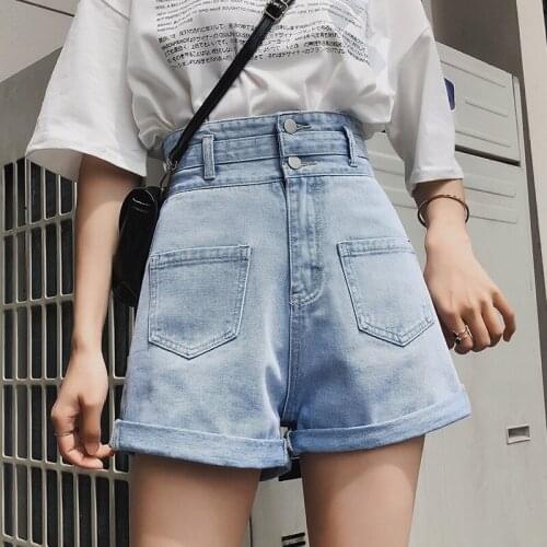 NEEDBO Summer Shorts Women Hight Waist Hot Women Jeans Booty Denim Shorts Women Fashion 2020 Casual Spodenki Ladies Short Femme