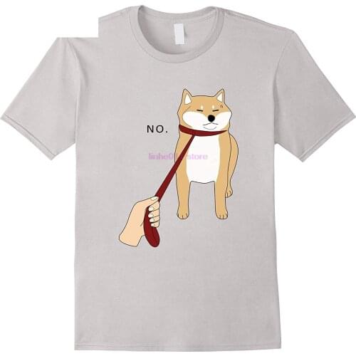 New Men Shirt Cute Shiba Inu Shirt Nope Doge Meme Tshirt Wbn