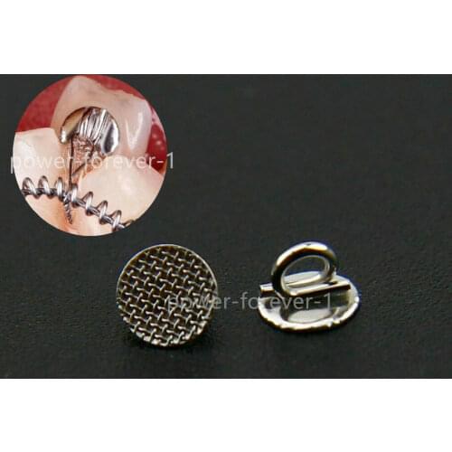 Dental Eyelet Round Direct Bond Brackets Orthodontic Wires Traction Resistance