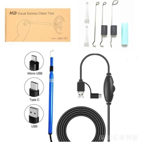 Ear Wax Removal Tool,USB Otoscope-Ear Scope Camera,5.5mm Earwax Cleaning Tool N58A