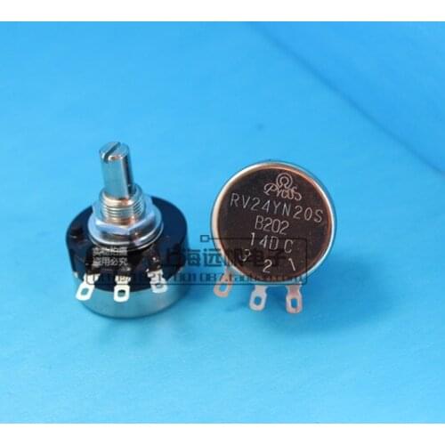 RV24YN20S RV24 B202 2K lap carbon potentiometer Frequency Switch