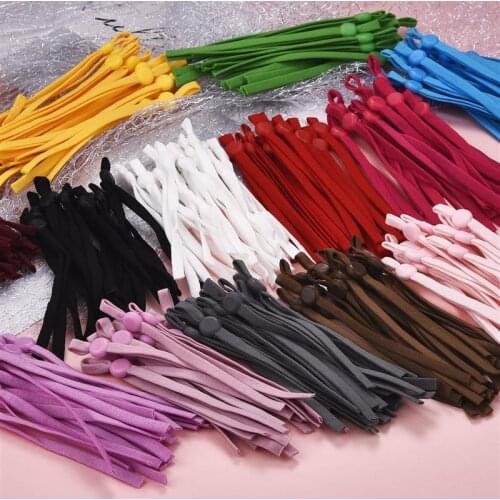 50/100Pcs Flat Mask Elastic Band Rubber Rope Ear Hanging Rope Adjustable DIY Soft Multicolor Elastic Sewing Craft Accessories