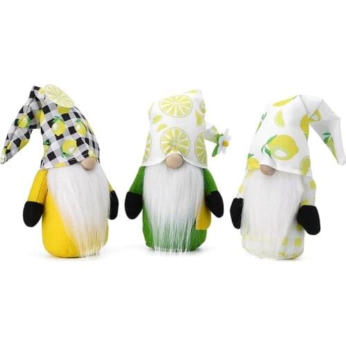 Gnome Plush Lemon Decor,Summer Decor for Home Farmhouse Kitchen,Summer Gnomelemon Kitchen Decor and Accessories