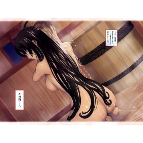 Custom Queens Blade Poster Sexy Girl Bath Breasts Wall Sticker Stylish Classical Home Decor Wallpaper Size (50x76cm)