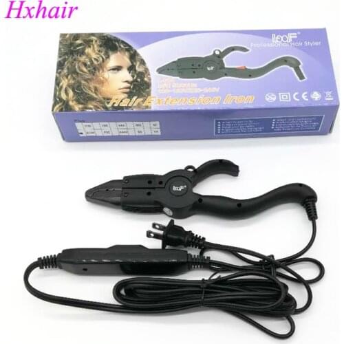 No.4 Adjust-Temp Hair Extension Fusion Connector / Hair Extension Fusion Iron US plug 110V Black pink color hair connector